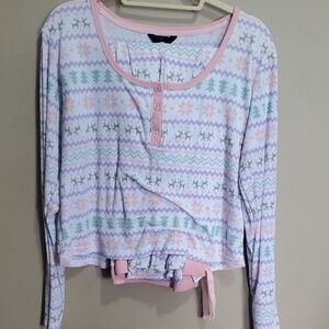 NOBO Pastel Patterned Reindeer Pjammas Size XL